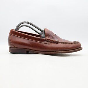 Weejuns GH Bass Men's Size 8 E Brown Leather Penny Loafers Dress Shoes